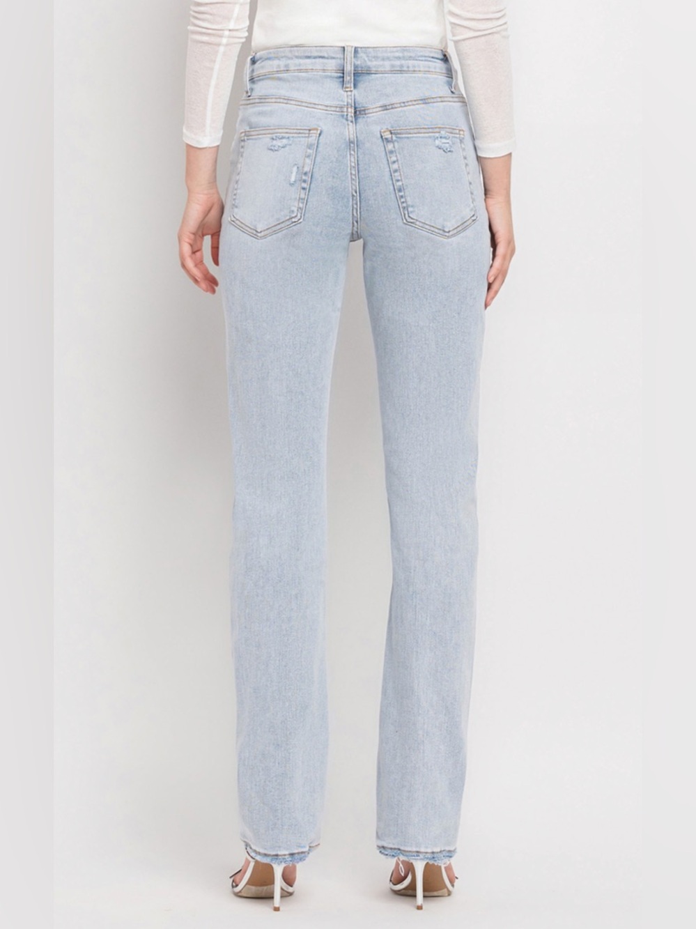 Lovervet High Rise 90s Vintage Straight Jeans - Picture 4 of 4